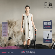 日著尋波點花O型無袖半身裙2025夏季新款不規(guī)則獨特流行中長裙女 波點花 S
