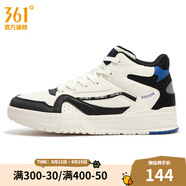 361度男鞋運動鞋秋季新款361度男板鞋 羽毛白/曜石黑 42