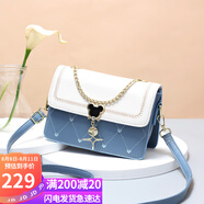 愛(ài)情海牛皮包包女包斜挎包品牌單肩包小方包生日七夕情人節禮物送女友
