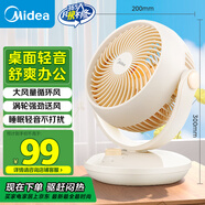 美的（Midea）【小型風(fēng)扇】輕音臺式桌面空氣循環(huán)扇家用柔風(fēng)電風(fēng)扇宿舍辦公迷你臺扇落地扇空調(diào)伴侶 GAF18AD