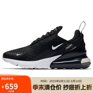 耐克NIKE休閑鞋女氣墊AIR MAX 270鞋AH6789-001黑37.5