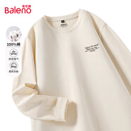 班尼路（Baleno）長(zhǎng)袖t恤男秋季220G重磅百搭純棉上衣青少年寬松休閑男士打底衫