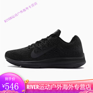 耐克（NIKE）Nike男鞋ZOOM WINFLO5女鞋登月氣墊網(wǎng)面運(yùn)動(dòng)跑步鞋AA7406-001 AA7406-002 40