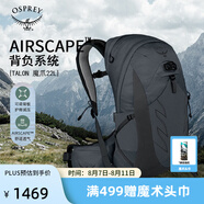 OSPREY Talon 22L魔爪登山旅行雙肩包徒步超輕多功能環(huán)保背包小鷹登山包 暗灰色S/M