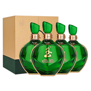 五糧液總廠出品玉酒 白酒濃香型 婚喜升學(xué)宴請收藏迎賓送禮盒裝整箱裝 52度 750mL 4瓶 玉酒金鑲玉整箱
