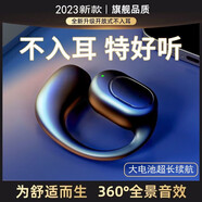 普黛無線藍牙耳機掛脖雙耳入耳式電競惡魔之眼跑步運動音樂游戲適用于華為VIVO榮耀OPPO紅米蘋果IQOO 單左耳藍牙款-配充電線【黑色】