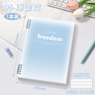 科星高顏值漸變活頁(yè)英語(yǔ)本筆記本子可拆卸加厚初高中生b5英文本單詞本小學(xué)生英語(yǔ)專(zhuān)用活頁(yè)本四線(xiàn)三格練 B5_【漸變藍(lán)】1本裝_共120頁(yè)xe