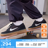 耐克（NIKE）官方SB CHRON 2男女緩震滑板鞋秋季薄底鞋情侶陸沖DM3493 002黑/白色/黑/橡皮淺褐 40.5