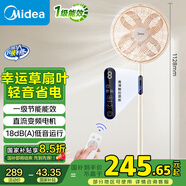 美的（Midea）【幸運(yùn)草安睡風(fēng)扇SE】直流變頻輕音家用立式遙控電風(fēng)扇柔風(fēng)落地扇臺(tái)式桌面大風(fēng)量一級(jí)能效輕羽扇