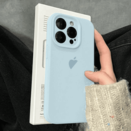 穩(wěn)裕適用蘋果16手機殼iPhone16Pro Max液態(tài)硅膠保護套純色款16Plus超薄簡約全包防摔網(wǎng)紅男女軟殼個性 遠峰藍 蘋果16ProMax