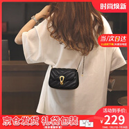 viney新款斜挎包包女包牛皮鏈條包輕奢單肩生日禮物送女友老婆 【黑色】高級感洋氣迷你小包