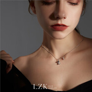 LZK幽靈系列小眾設(shè)計(jì)925純銀幽靈項(xiàng)鏈甜酷暗黑鋯石鎖骨鏈女 幽靈項(xiàng)鏈【約40＋8cm】 s925通體