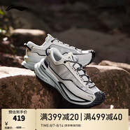 李寧（LI-NING）CF溯行川丨戶(hù)外鞋男鞋女鞋新款止滑耐磨回彈支撐穩(wěn)定暴走徒步鞋 淺石灰/靜灰色-12 46