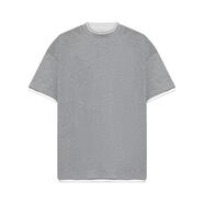吉爾·桑達(dá)（Jil Sander）男士印花短袖T恤圓領(lǐng)平直下擺休閑夏季寬松時(shí)尚休閑T恤 灰色 均碼 |IT-50