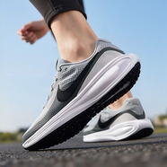 耐克（NIKE）男鞋跑步鞋 25秋季新款運(yùn)動鞋耐磨登山休閑鞋子男網(wǎng)面透氣慢跑鞋 【透氣減震】革命者8-高級灰 41 (260mm)