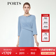 PORTS寶姿春夏女裝氣質(zhì)修身剪裁連衣裙 ALM8D159MWP105 石南色-2 XS (2)