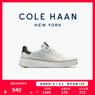 colehaan/歌涵 男士休閑鞋 新款小白鞋牛皮革增高低幫休閑運動鞋C34226 白色-C34226 44