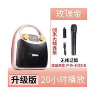 伊菲爾Eifer/伊菲爾B11新款便攜式藍牙音箱廣場(chǎng)舞音響大音量K歌手提戶(hù)外 升級版金+無(wú)線(xiàn)話(huà)筒 K歌 促 標配
