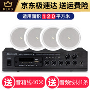 惠威惠威HiVi惠威Hivi/ TD202吸頂喇叭吊頂天花音響店鋪音箱藍牙背景 50W藍牙功放+TD202*4送40米線(xiàn)