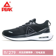 匹克（PEAK）態(tài)極跑步鞋3.0飛織運(yùn)動鞋“水盾”男女秋冬款男女情侶 黑色/大白(男款) 44