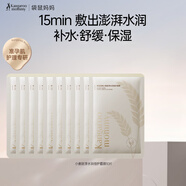 袋鼠媽媽面膜旅行裝化妝品眼貼膜贈品滋潤補水保濕敏感肌可用護膚品 小麥面膜10片