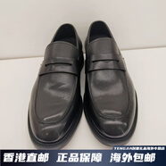 萊爾斯丹（le saunda）/2025春季男鞋低幫套腳樂(lè)福鞋男皮鞋 黑色 39