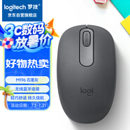 羅技（Logitech）M196 無(wú)線(xiàn)藍牙鼠標 辦公鼠標 筆記本商務(wù)辦公家用 小巧便攜 對稱(chēng)手型 石墨灰