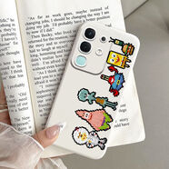 良友情蠟筆小新iqooz10x手機殼iqoo z10x防摔z6x z5x z9x z8x z7x z7i軟膠套可愛(ài)男女情 像素海綿寶寶tf073古董白 iqoo z10x