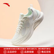 安踏（ANTA）跑步鞋女夏季新款輕質(zhì)網(wǎng)面透氣減震運動鞋女士休閑鞋 象牙白/淺曦綠-1 36 (225mm)