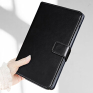 三星（SAMSUNG）適用S9 11寸平板保護套T976防摔Tab A7 10.4寸全包邊軟殼S7 FE翻蓋支架S8+簡(jiǎn)約T800皮套男女款潮 黑色 三星Tab E T560