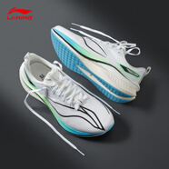 李寧（LI-NING）赤兔7PRO跑步鞋男鞋網(wǎng)面透氣防滑競速跑鞋中考運動鞋ARPU007 天空白【赤兔7pro】 39