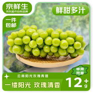 京鮮生云南陽(yáng)光玫瑰青提2.8-3.3斤裝單果12g+ 葡萄提子生鮮水果源頭直發(fā)