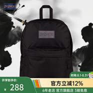 JANSPORT杰斯伯書包輕便雙肩包男女旅行包簡約背包電腦包學(xué)生校園 4QUEGP0 黑武士-隔層+側(cè)袋-25年