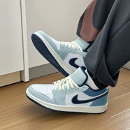 NIKE耐克男鞋夏季新款A(yù)ir Jordan 1運(yùn)動(dòng)籃球鞋aj1低幫板鞋休閑鞋子男 IH0648-141白藍(lán) 42
