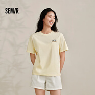 森馬[涼感T]觀園吉聯(lián)名短袖T恤女抗菌寬松熊貓夏裝潮109324100013