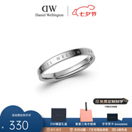 丹尼爾惠靈頓（DanielWellington）dw戒指男女 經(jīng)典素圈情侶對戒 表白七夕情人節(jié)禮物送女友送男友 60號DW00400033 銀色