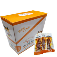 丫丫隊長(cháng)小吃零食香辣丫丫隊長(cháng)牛板筋肉一盒廠(chǎng)家批發(fā) 240g燒烤味牛板筋1盒