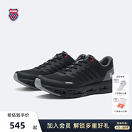 蓋世威（K·SWISS）運動鞋男鞋夏季網(wǎng)面透氣新款時尚舒適減震運動休閑鞋跑鞋9277 030純黑/夢幻銀 43
