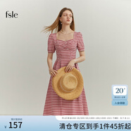 FANSILANEN范思藍(lán)恩22FS2124法式格子吊帶連衣裙女夏季長(zhǎng)款甜美氣質(zhì)顯瘦裙子 長(zhǎng)款紅白格 M
