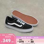 VANS范斯官方 Ward經(jīng)典黑個(gè)性街頭復(fù)古女鞋板鞋 黑色(女款) 39