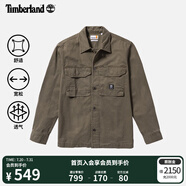 添柏嵐（Timberland）官方男裝襯衫式外套春季戶外休閑工裝寬松|A42K5 A42K5A58/軍綠色 M