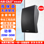 先科（SAST）DW70定壓壁掛音響喇叭30W會議店鋪商用工程無源會議舞蹈室家用背景音樂公共廣播系統(tǒng)音箱喇叭 黑色