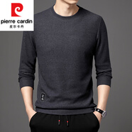 皮爾卡丹（pierre cardin）純棉長(cháng)袖T恤男春秋季新款潮圓領(lǐng)衛衣打底衫中青年爸爸體恤上衣 997黑灰 XL 175