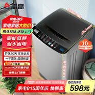 志高（Chigo）10公斤家用全自動洗衣機 藍光洗護租房公寓智能波輪洗脫一體機 帶風干功能 XQB100-2018寶石灰