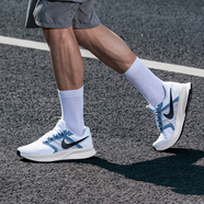 耐克（NIKE）男鞋跑鞋 2025新款夏季時(shí)尚運動(dòng)鞋舒適耐磨訓練鞋輕便緩震跑步鞋 藍白 42