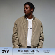 CHINISM CH赤塵基礎(chǔ)款飛行員夾克外套男士秋冬加厚棉衣美式復(fù)古情侶棉服 黃綠色 L