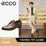 愛步（ECCO）皮鞋男 商務(wù)皮鞋男鞋簡約正裝皮鞋男士亮面皮鞋德比鞋 墨本621634 琥珀色62163401112 43 尺碼偏大