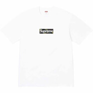 Supreme新款迷彩純棉短袖重磅男女T恤休 白色 S