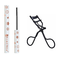 BLUETHIN超細刷頭睫毛膏持久不易暈染纖長(cháng)濃密自然卷翹順滑流暢新手學(xué)生 木萄睫毛膏+睫毛夾