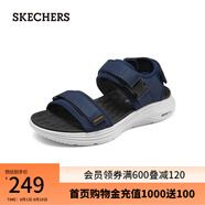 斯凱奇（Skechers）男士舒適休閑涼鞋232899 海軍藍色/NVY 43